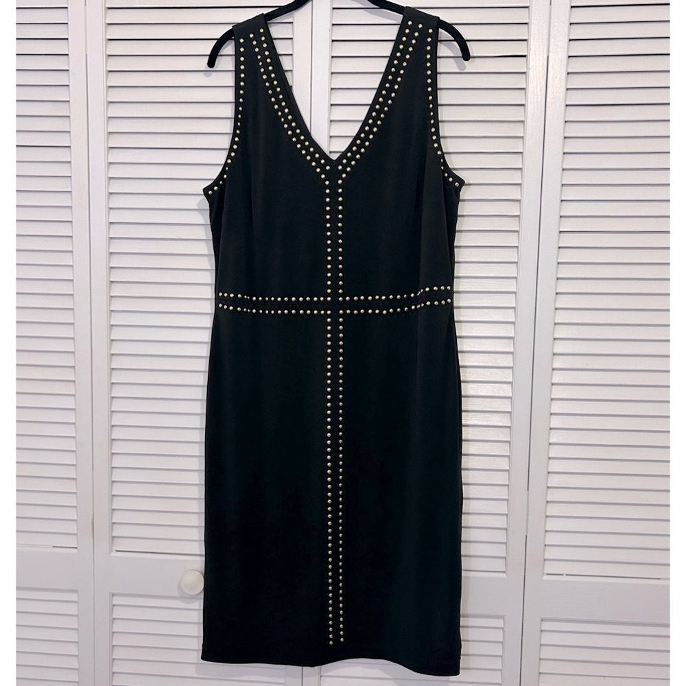 Philosophy Ladies Size XLarge NWT Black VNeck Dress
